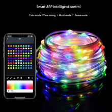 Smart RGB Christmas String Lights – App & Remote Control