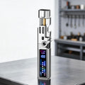 Windproof Torch Lighter with LED Display & Bottle Opener — product view 2