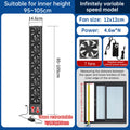 No-Drill Telescopic Window Exhaust Fan — product view 1