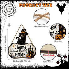 Black Cat Halloween Door Plaque