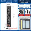 No-Drill Telescopic Window Exhaust Fan — product view 3