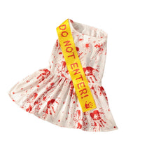 Halloween Blood Print Dog Costume