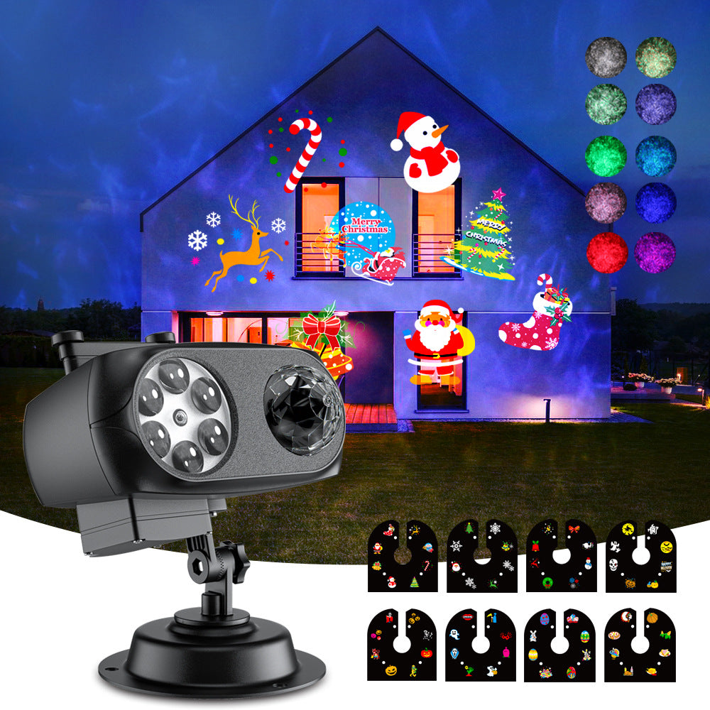 Holiday Projection Light – 10 Slides, Remote & Timer