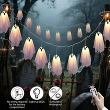 Halloween Ghost String Lights – 8 Modes & Remote