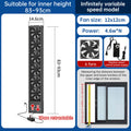 No-Drill Telescopic Window Exhaust Fan — product view 2
