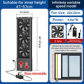 No-Drill Telescopic Window Exhaust Fan — product view 5