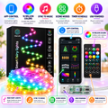 Smart RGB fairy lights feature infographic